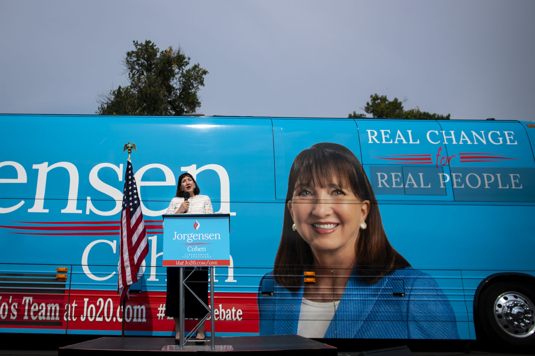 Jo Jorgensen campaign stop